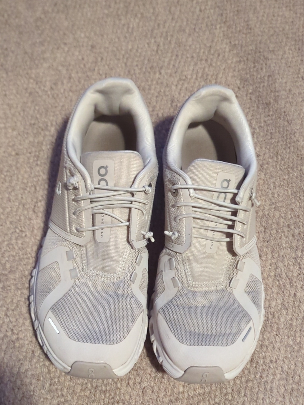 Women's On Running Cloud 6 Running Shoes In Light Beige Size 7.5 - Picture 5 of 10